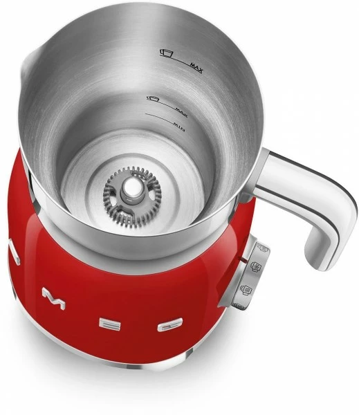 Smeg MFF01RDEU Milchaufschäumer Rot 2 Smeg MFF01RDEU Milchaufschäumer Rot – Bild 2