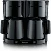 Kaffeemaschinen Severin KA 5829 Duo-Kaffeeautomat Schwarz
