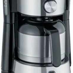 Kaffeemaschinen Severin KA 4845 Kaffeeautomat Mit Thermokanne Edelstahl Gebürstet/schwarz