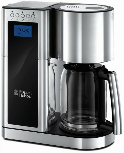 Kaffeemaschinen Russell Hobbs Elegance Digitale Glas-Kaffeemaschine Mit Timer Edelstahl/schwarz 1 Kaffeemaschinen Russell Hobbs Elegance Digitale Glas-Kaffeemaschine Mit Timer Edelstahl/schwarz