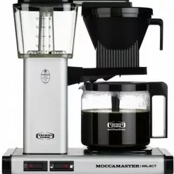 Kaffeemaschinen MOCCAMASTER KBG Select Kaffeeautomat Matt Silver