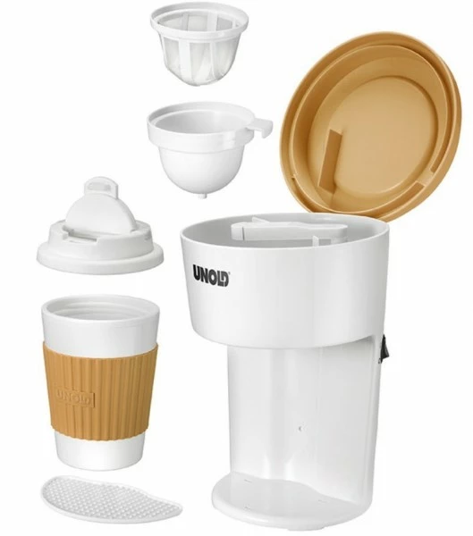 Kaffeemaschinen Unold 28310 Kaffeeautomat To Go Weiß/beige 3 Kaffeemaschinen Unold 28310 Kaffeeautomat To Go Weiß/beige – Bild 3