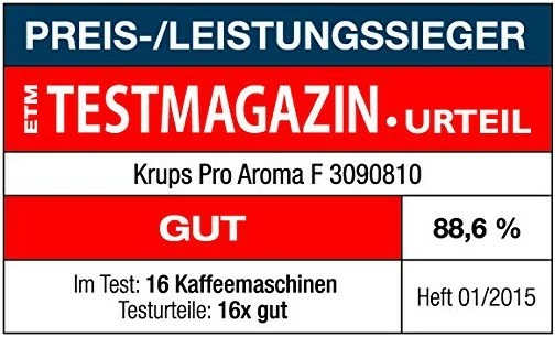 Kaffeemaschinen Krups F 309 08 Kaffeeautomat Schwarz 2 Kaffeemaschinen Krups F 309 08 Kaffeeautomat Schwarz – Bild 2