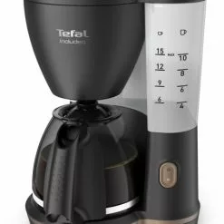 Kaffeemaschinen Tefal CM5338 Incluedo Kaffeeautomat Schwarz Matt/rose