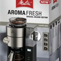 Kaffeemaschinen Melitta AromaFresh Glas 1021-03 Kaffeeautomat Mit Intergrierter Kaffeemühle Metallicgrau -Kaffeemaschinen || Milchaufschäumer Verkäufe 5b4655d4 3272 4d4a bc76 fac0e24282c2 600x600