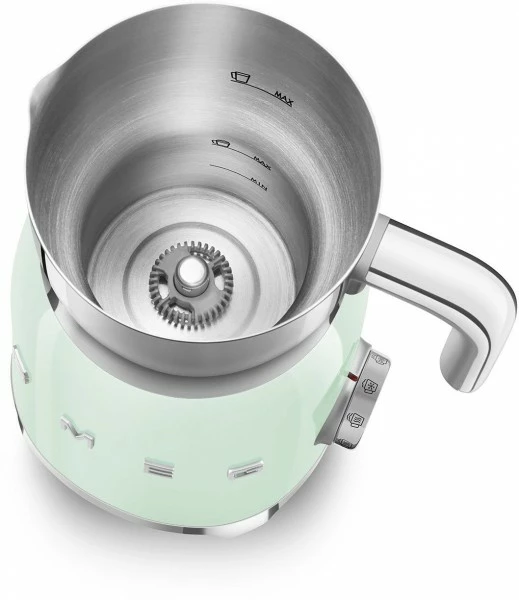 Smeg MFF11PGEU Milchaufschäumer Pastellgrün 6 Smeg MFF11PGEU Milchaufschäumer Pastellgrün – Bild 6
