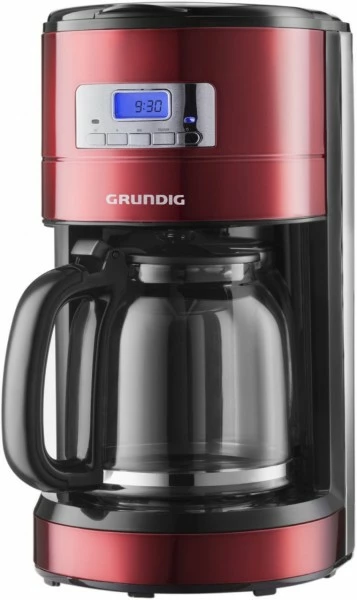 Kaffeemaschinen Grundig KM 6330 Kaffeeautomat Mit Timer Metallic-rot/edelstahl 1 Kaffeemaschinen Grundig KM 6330 Kaffeeautomat Mit Timer Metallic-rot/edelstahl