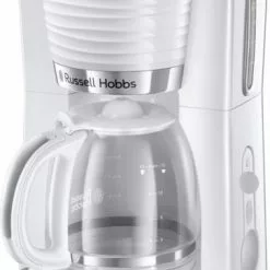 Kaffeemaschinen || Milchaufschäumer Verkäufe 17 Kaffeemaschinen Russell Hobbs Inspire White Glas-Kaffeemaschine Weiß