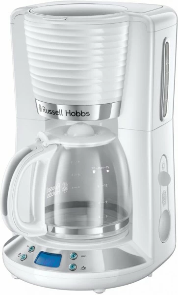 Kaffeemaschinen Russell Hobbs Inspire White Glas-Kaffeemaschine Weiß 1 Kaffeemaschinen Russell Hobbs Inspire White Glas-Kaffeemaschine Weiß