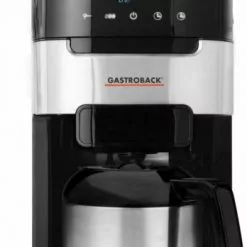 Kaffeemaschinen Gastroback Kaffeemaschine Grind & Brew Pro Kaffeeautomat Mit Intergrierter Kaffeemühle Schwarz/silber