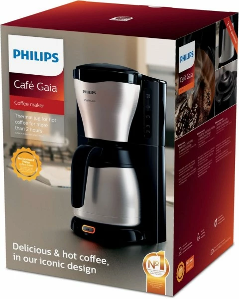 Kaffeemaschinen Philips HD7548/20 Gaia Collection Kaffeeautomat Mit Thermokanne Edelstahl/schwarz 2 Kaffeemaschinen Philips HD7548/20 Gaia Collection Kaffeeautomat Mit Thermokanne Edelstahl/schwarz – Bild 2