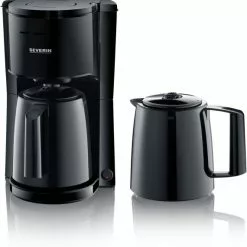 Kaffeemaschinen Severin KA 9252 Kaffeeautomat Mit 2 Thermokannen Schwarz
