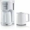 Kaffeemaschinen Severin KA 9257 Kaffeeautomat Mit 2 Thermokannen Weiß/edelstahl