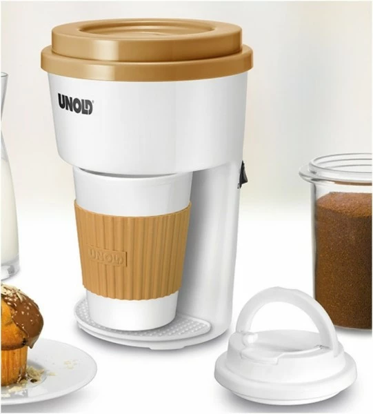 Kaffeemaschinen Unold 28310 Kaffeeautomat To Go Weiß/beige 1 Kaffeemaschinen Unold 28310 Kaffeeautomat To Go Weiß/beige