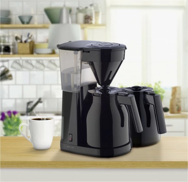 Kaffeemaschinen Melitta Easy II Therm + 2. Kanne Kaffeeautomat Mit Thermokanne Schwarz 2 Kaffeemaschinen Melitta Easy II Therm + 2. Kanne Kaffeeautomat Mit Thermokanne Schwarz – Bild 2