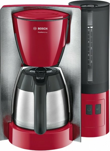 Kaffeemaschinen Bosch TKA6A684 Kaffeeautomat Edelstahl/rot 1 Kaffeemaschinen Bosch TKA6A684 Kaffeeautomat Edelstahl/rot