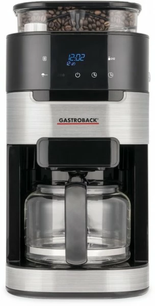 Kaffeemaschinen Gastroback Kaffeemaschine Grind & Brew Pro Mit Intergrierter Kaffeemühle Schwarz/edelstahl 1 Kaffeemaschinen Gastroback Kaffeemaschine Grind & Brew Pro Mit Intergrierter Kaffeemühle Schwarz/edelstahl