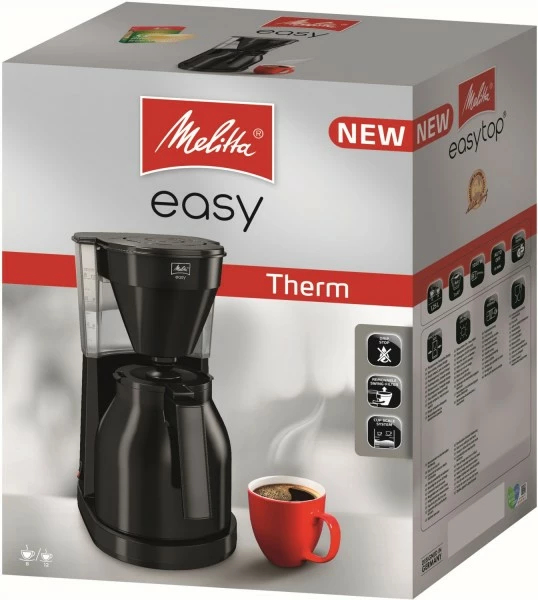 Kaffeemaschinen Melitta Easy Therm 1023-06 Kaffeeautomat Mit Thermokanne Schwarz 3 Kaffeemaschinen Melitta Easy Therm 1023-06 Kaffeeautomat Mit Thermokanne Schwarz – Bild 3