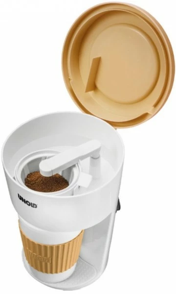 Kaffeemaschinen Unold 28310 Kaffeeautomat To Go Weiß/beige 2 Kaffeemaschinen Unold 28310 Kaffeeautomat To Go Weiß/beige – Bild 2