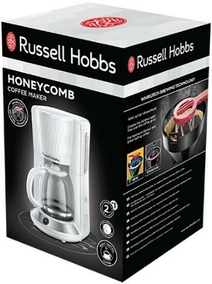 Kaffeemaschinen Russell Hobbs Honeycomb Kaffeemaschine Weiß 6 Kaffeemaschinen Russell Hobbs Honeycomb Kaffeemaschine Weiß – Bild 6