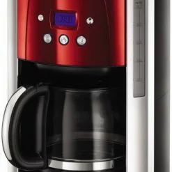 Kaffeemaschinen Russell Hobbs Luna Digitale Glas-Kaffeemaschine Solar Red