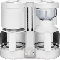 Kaffeemaschinen Krups KM 8501 DuothekPlus Kombiautomat Kaffee/Tee Weiß