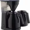 Kaffeemaschinen Melitta Easy II Therm + 2. Kanne Kaffeeautomat Mit Thermokanne Schwarz