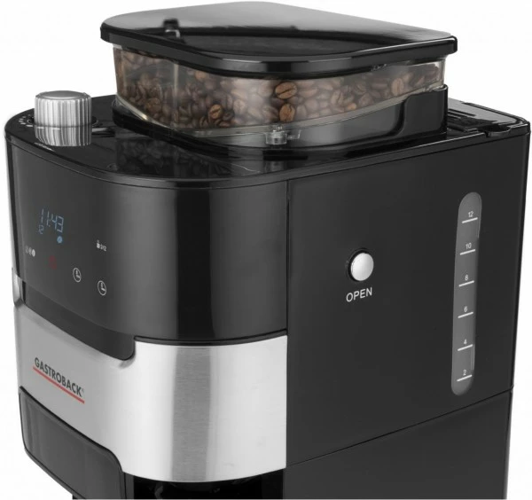 Kaffeemaschinen Gastroback Kaffeemaschine Grind & Brew Pro Mit Intergrierter Kaffeemühle Schwarz/edelstahl 6 Kaffeemaschinen Gastroback Kaffeemaschine Grind & Brew Pro Mit Intergrierter Kaffeemühle Schwarz/edelstahl – Bild 6